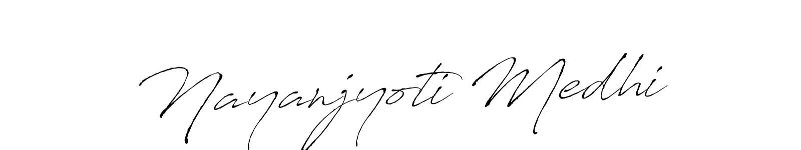 Design your own signature with our free online signature maker. With this signature software, you can create a handwritten (Antro_Vectra) signature for name Nayanjyoti Medhi. Nayanjyoti Medhi signature style 6 images and pictures png