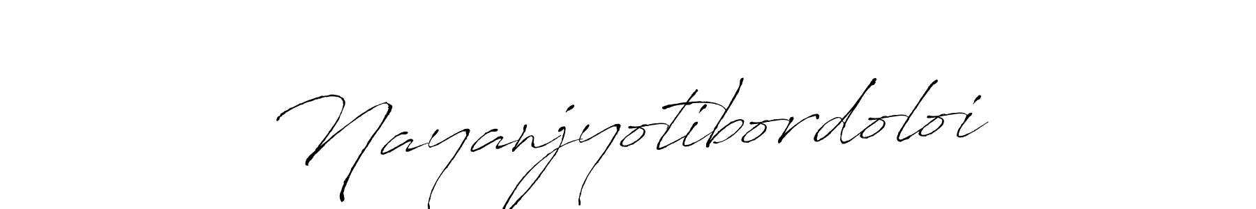 Make a beautiful signature design for name Nayanjyotibordoloi. With this signature (Antro_Vectra) style, you can create a handwritten signature for free. Nayanjyotibordoloi signature style 6 images and pictures png