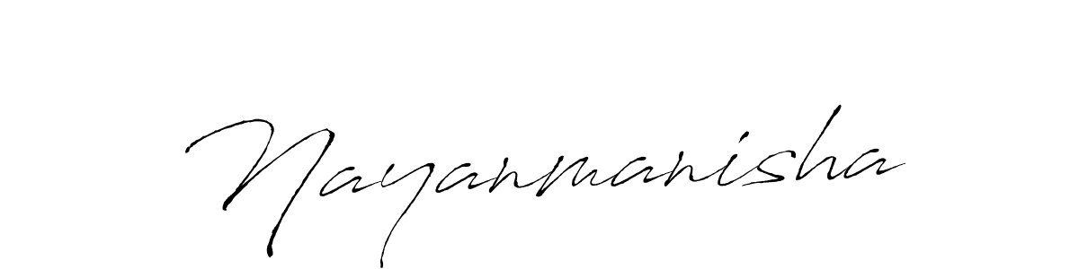 Use a signature maker to create a handwritten signature online. With this signature software, you can design (Antro_Vectra) your own signature for name Nayanmanisha. Nayanmanisha signature style 6 images and pictures png