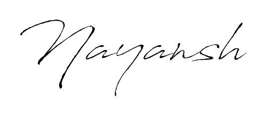 Stand out with a creative autograph for Nayansh. The Antro_Vectra styling blends modern aesthetics with classic signature flourishes. Nayansh signature style 6 images and pictures png