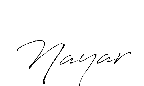 Create a beautiful signature design for name Nayar. With this signature (Antro_Vectra) fonts, you can make a handwritten signature for free. Nayar signature style 6 images and pictures png