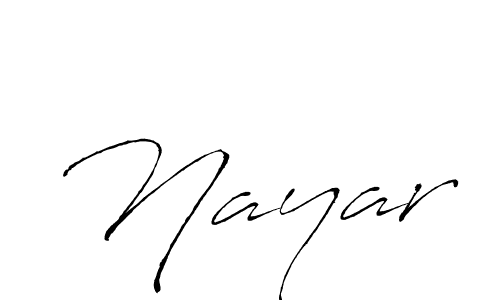 Create a beautiful signature design for name Nayar. With this signature (Antro_Vectra) fonts, you can make a handwritten signature for free. Nayar signature style 6 images and pictures png