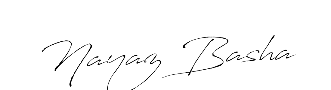 How to make Nayaz Basha name signature. Use Antro_Vectra style for creating short signs online. This is the latest handwritten sign. Nayaz Basha signature style 6 images and pictures png