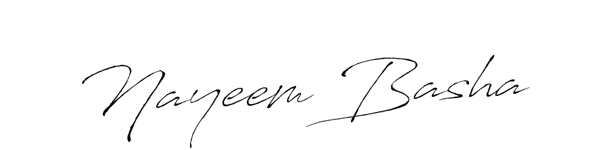 Design your own signature with our free online signature maker. With this signature software, you can create a handwritten (Antro_Vectra) signature for name Nayeem Basha. Nayeem Basha signature style 6 images and pictures png