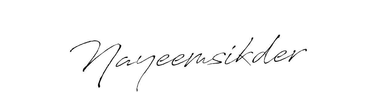 if you are searching for the best signature style for your name Nayeemsikder. so please give up your signature search. here we have designed multiple signature styles  using Antro_Vectra. Nayeemsikder signature style 6 images and pictures png