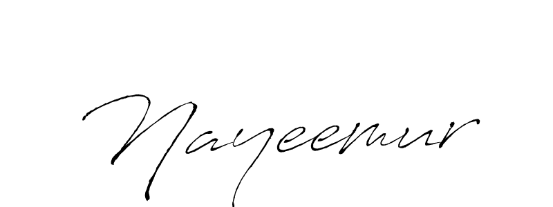 It looks lik you need a new signature style for name Nayeemur. Design unique handwritten (Antro_Vectra) signature with our free signature maker in just a few clicks. Nayeemur signature style 6 images and pictures png