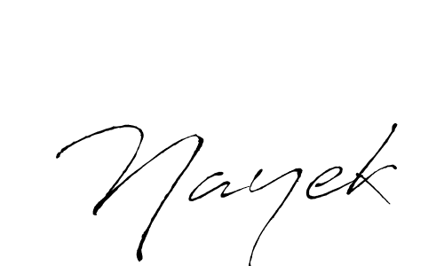 Use a signature maker to create a handwritten signature online. With this signature software, you can design (Antro_Vectra) your own signature for name Nayek. Nayek signature style 6 images and pictures png