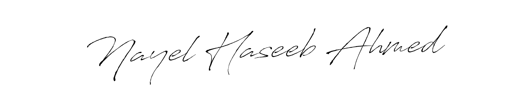 Make a short Nayel Haseeb Ahmed signature style. Manage your documents anywhere anytime using Antro_Vectra. Create and add eSignatures, submit forms, share and send files easily. Nayel Haseeb Ahmed signature style 6 images and pictures png