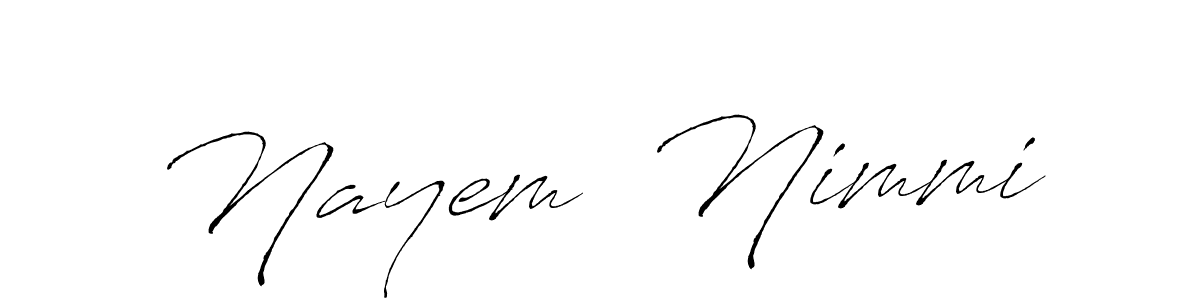 Make a beautiful signature design for name Nayem  Nimmi. With this signature (Antro_Vectra) style, you can create a handwritten signature for free. Nayem  Nimmi signature style 6 images and pictures png