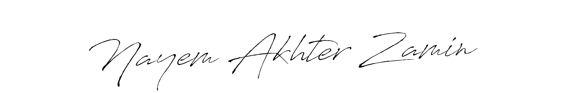 Use a signature maker to create a handwritten signature online. With this signature software, you can design (Antro_Vectra) your own signature for name Nayem Akhter Zamin. Nayem Akhter Zamin signature style 6 images and pictures png