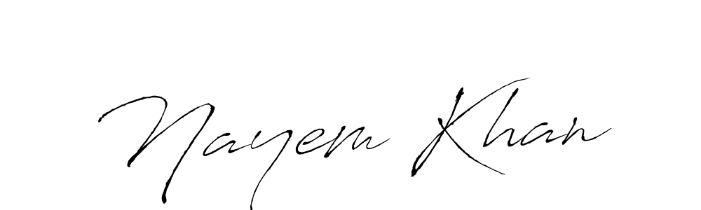 How to make Nayem Khan signature? Antro_Vectra is a professional autograph style. Create handwritten signature for Nayem Khan name. Nayem Khan signature style 6 images and pictures png