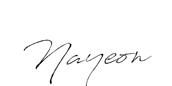 Make a beautiful signature design for name Nayeon. With this signature (Antro_Vectra) style, you can create a handwritten signature for free. Nayeon signature style 6 images and pictures png