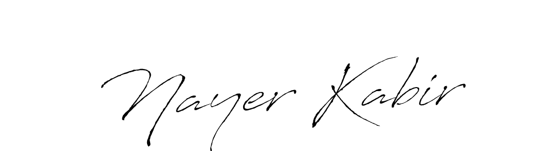 Use a signature maker to create a handwritten signature online. With this signature software, you can design (Antro_Vectra) your own signature for name Nayer Kabir. Nayer Kabir signature style 6 images and pictures png