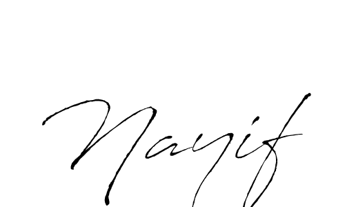 Use a signature maker to create a handwritten signature online. With this signature software, you can design (Antro_Vectra) your own signature for name Nayif. Nayif signature style 6 images and pictures png