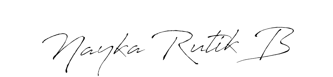 Also we have Nayka Rutik B name is the best signature style. Create professional handwritten signature collection using Antro_Vectra autograph style. Nayka Rutik B signature style 6 images and pictures png