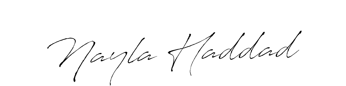The best way (Antro_Vectra) to make a short signature is to pick only two or three words in your name. The name Nayla Haddad include a total of six letters. For converting this name. Nayla Haddad signature style 6 images and pictures png