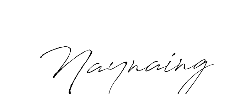 Naynaing stylish signature style. Best Handwritten Sign (Antro_Vectra) for my name. Handwritten Signature Collection Ideas for my name Naynaing. Naynaing signature style 6 images and pictures png