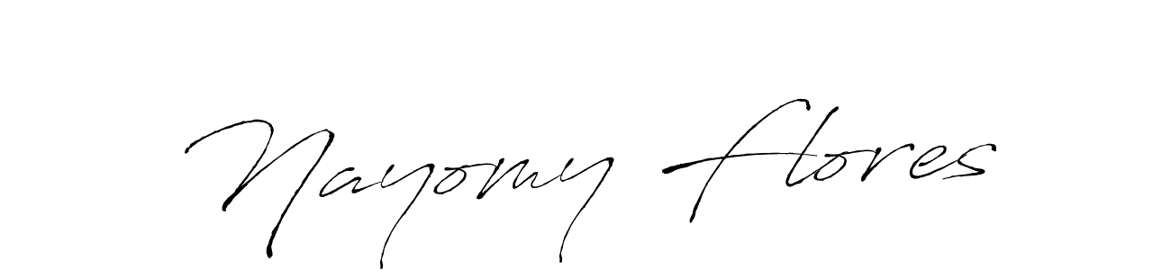 Design your own signature with our free online signature maker. With this signature software, you can create a handwritten (Antro_Vectra) signature for name Nayomy Flores. Nayomy Flores signature style 6 images and pictures png