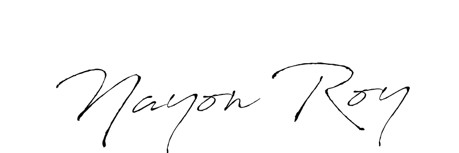 Nayon Roy stylish signature style. Best Handwritten Sign (Antro_Vectra) for my name. Handwritten Signature Collection Ideas for my name Nayon Roy. Nayon Roy signature style 6 images and pictures png