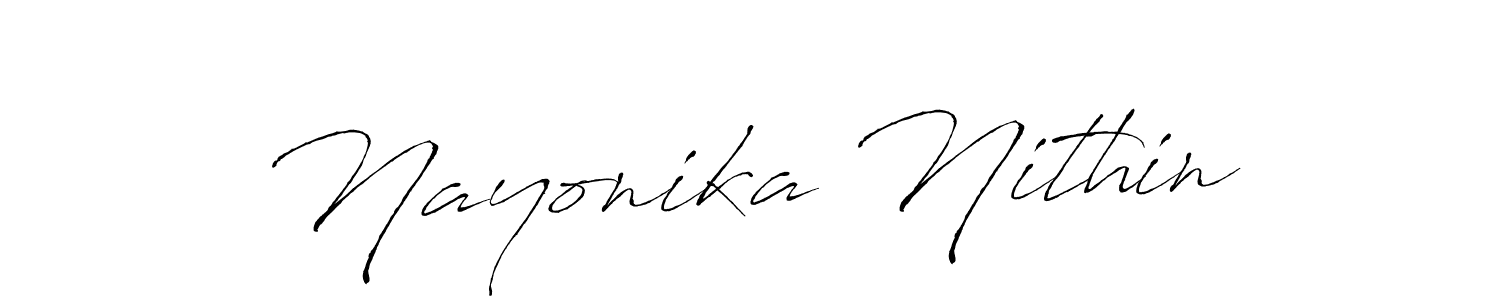 Here are the top 10 professional signature styles for the name Nayonika Nithin. These are the best autograph styles you can use for your name. Nayonika Nithin signature style 6 images and pictures png