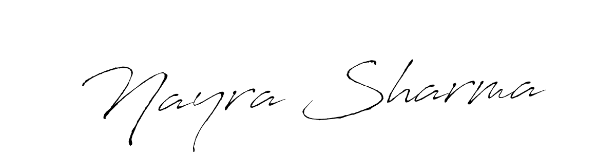 Make a short Nayra Sharma signature style. Manage your documents anywhere anytime using Antro_Vectra. Create and add eSignatures, submit forms, share and send files easily. Nayra Sharma signature style 6 images and pictures png