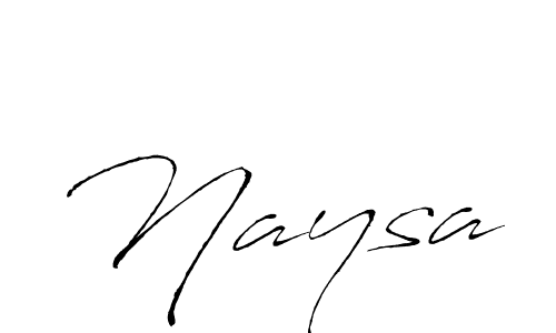 Use a signature maker to create a handwritten signature online. With this signature software, you can design (Antro_Vectra) your own signature for name Naysa. Naysa signature style 6 images and pictures png