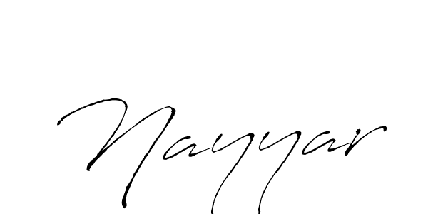 Design your own signature with our free online signature maker. With this signature software, you can create a handwritten (Antro_Vectra) signature for name Nayyar. Nayyar signature style 6 images and pictures png