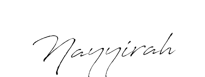 Use a signature maker to create a handwritten signature online. With this signature software, you can design (Antro_Vectra) your own signature for name Nayyirah. Nayyirah signature style 6 images and pictures png