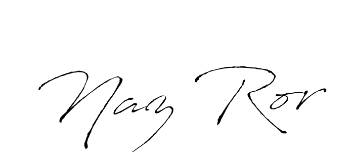 Naz Ror stylish signature style. Best Handwritten Sign (Antro_Vectra) for my name. Handwritten Signature Collection Ideas for my name Naz Ror. Naz Ror signature style 6 images and pictures png