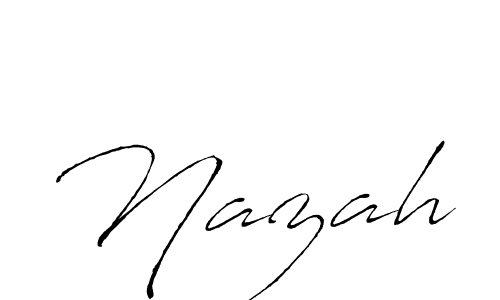 How to make Nazah name signature. Use Antro_Vectra style for creating short signs online. This is the latest handwritten sign. Nazah signature style 6 images and pictures png