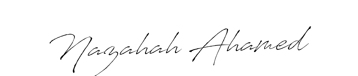 Similarly Antro_Vectra is the best handwritten signature design. Signature creator online .You can use it as an online autograph creator for name Nazahah Ahamed. Nazahah Ahamed signature style 6 images and pictures png