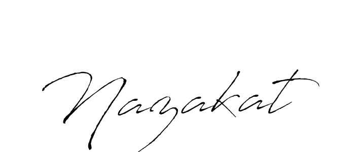 How to make Nazakat name signature. Use Antro_Vectra style for creating short signs online. This is the latest handwritten sign. Nazakat signature style 6 images and pictures png