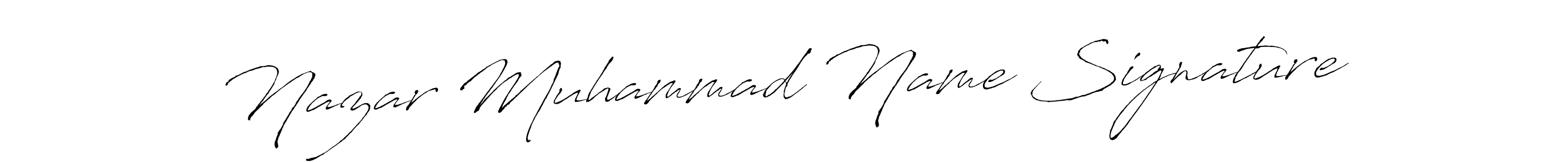 Create a beautiful signature design for name Nazar Muhammad Name Signature. With this signature (Antro_Vectra) fonts, you can make a handwritten signature for free. Nazar Muhammad Name Signature signature style 6 images and pictures png