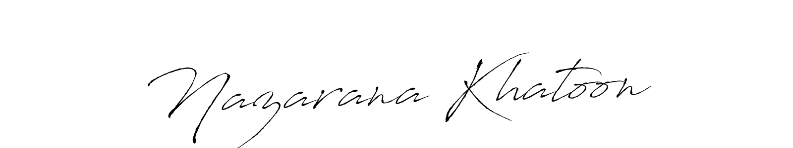 Similarly Antro_Vectra is the best handwritten signature design. Signature creator online .You can use it as an online autograph creator for name Nazarana Khatoon. Nazarana Khatoon signature style 6 images and pictures png