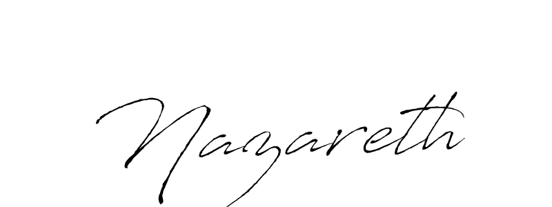 Use a signature maker to create a handwritten signature online. With this signature software, you can design (Antro_Vectra) your own signature for name Nazareth. Nazareth signature style 6 images and pictures png