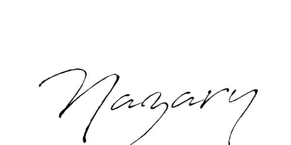 Create a beautiful signature design for name Nazary. With this signature (Antro_Vectra) fonts, you can make a handwritten signature for free. Nazary signature style 6 images and pictures png