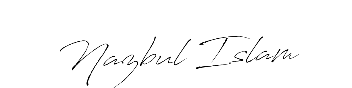 Create a beautiful signature design for name Nazbul Islam. With this signature (Antro_Vectra) fonts, you can make a handwritten signature for free. Nazbul Islam signature style 6 images and pictures png