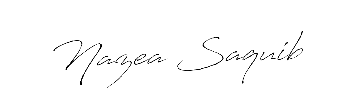 How to make Nazea Saquib signature? Antro_Vectra is a professional autograph style. Create handwritten signature for Nazea Saquib name. Nazea Saquib signature style 6 images and pictures png