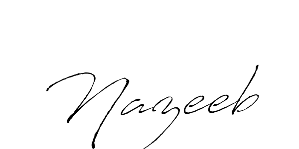 You should practise on your own different ways (Antro_Vectra) to write your name (Nazeeb) in signature. don't let someone else do it for you. Nazeeb signature style 6 images and pictures png