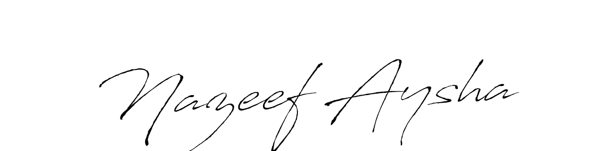 Once you've used our free online signature maker to create your best signature Antro_Vectra style, it's time to enjoy all of the benefits that Nazeef Aysha name signing documents. Nazeef Aysha signature style 6 images and pictures png