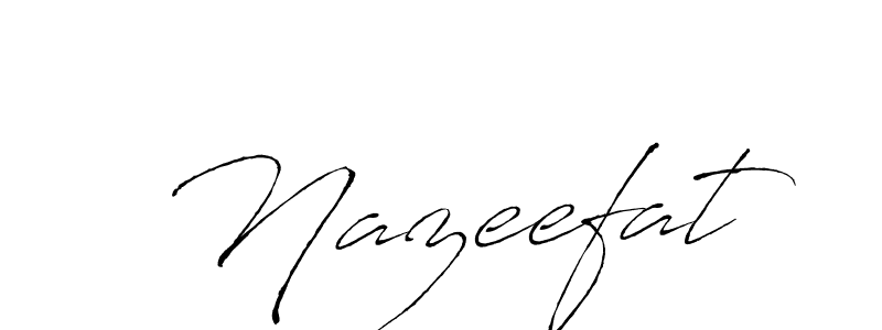The best way (Antro_Vectra) to make a short signature is to pick only two or three words in your name. The name Nazeefat include a total of six letters. For converting this name. Nazeefat signature style 6 images and pictures png