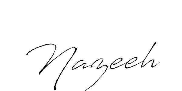 Design your own signature with our free online signature maker. With this signature software, you can create a handwritten (Antro_Vectra) signature for name Nazeeh. Nazeeh signature style 6 images and pictures png