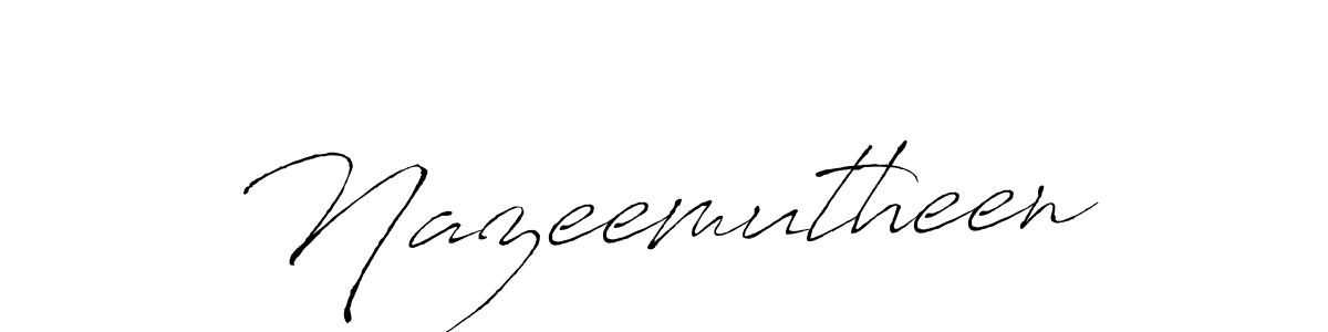 You should practise on your own different ways (Antro_Vectra) to write your name (Nazeemutheen) in signature. don't let someone else do it for you. Nazeemutheen signature style 6 images and pictures png