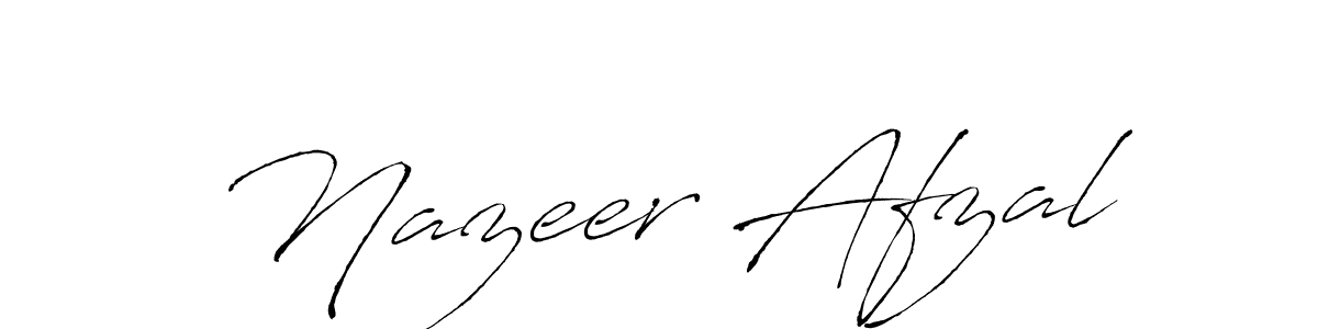 Also we have Nazeer Afzal name is the best signature style. Create professional handwritten signature collection using Antro_Vectra autograph style. Nazeer Afzal signature style 6 images and pictures png