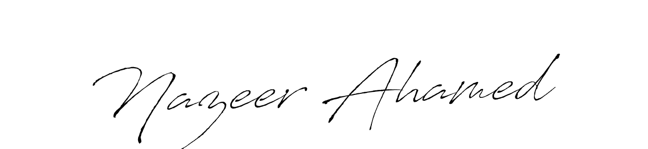 How to Draw Nazeer Ahamed signature style? Antro_Vectra is a latest design signature styles for name Nazeer Ahamed. Nazeer Ahamed signature style 6 images and pictures png