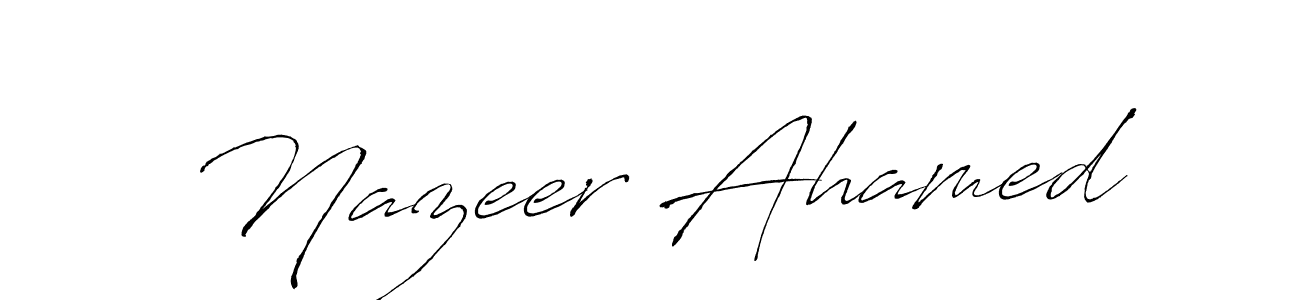 if you are searching for the best signature style for your name Nazeer Ahamed. so please give up your signature search. here we have designed multiple signature styles  using Antro_Vectra. Nazeer Ahamed signature style 6 images and pictures png