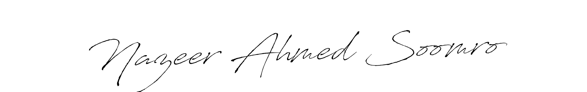 How to Draw Nazeer Ahmed Soomro signature style? Antro_Vectra is a latest design signature styles for name Nazeer Ahmed Soomro. Nazeer Ahmed Soomro signature style 6 images and pictures png