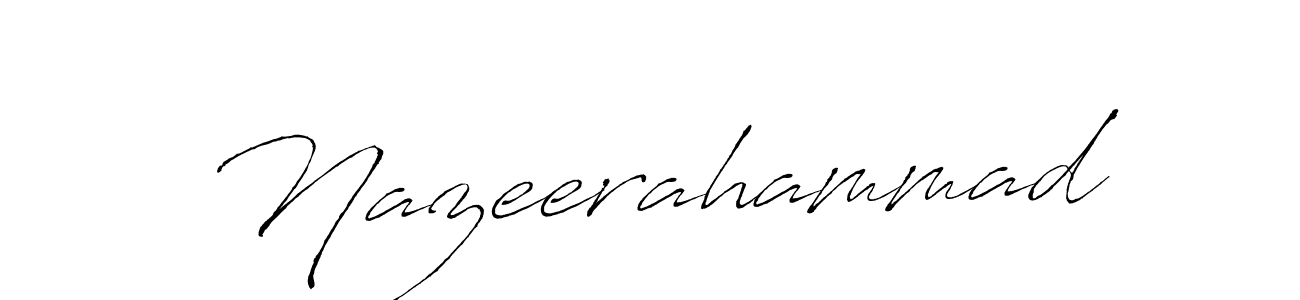 Design your own signature with our free online signature maker. With this signature software, you can create a handwritten (Antro_Vectra) signature for name Nazeerahammad. Nazeerahammad signature style 6 images and pictures png