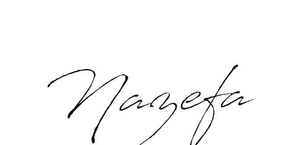 How to make Nazefa signature? Antro_Vectra is a professional autograph style. Create handwritten signature for Nazefa name. Nazefa signature style 6 images and pictures png