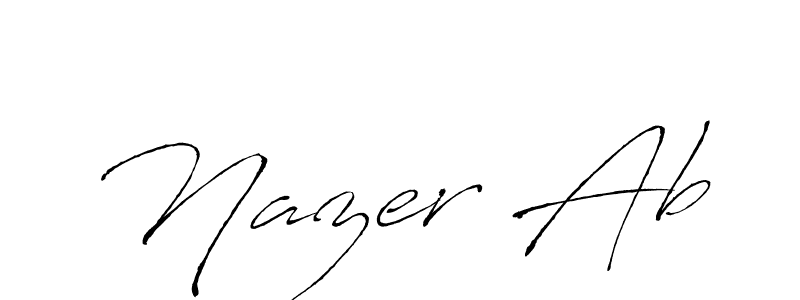 You should practise on your own different ways (Antro_Vectra) to write your name (Nazer Ab) in signature. don't let someone else do it for you. Nazer Ab signature style 6 images and pictures png